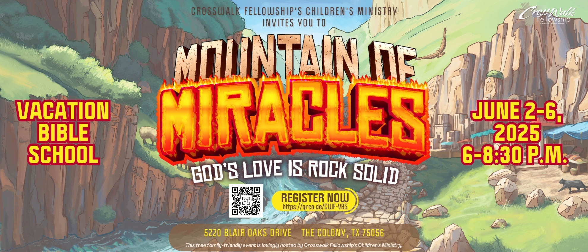 2025 VBS - Mountain of Miracles – God's Love is Rock Solid